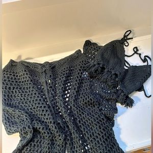 Boutique crochet set with pants and bralette